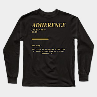 Word Adherence Long Sleeve T-Shirt